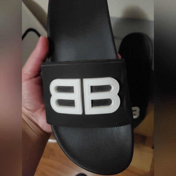 Balenciaga BB pool wedge slides - Picture 6 of 11
